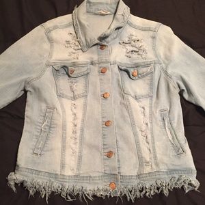 Distressed Jean Jacket